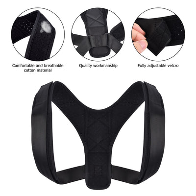 Upper Back Brace Support Belt Adjustable Back Posture Corrector Body Clavicle Spine Back Shoulder Lumbar Posture Correction